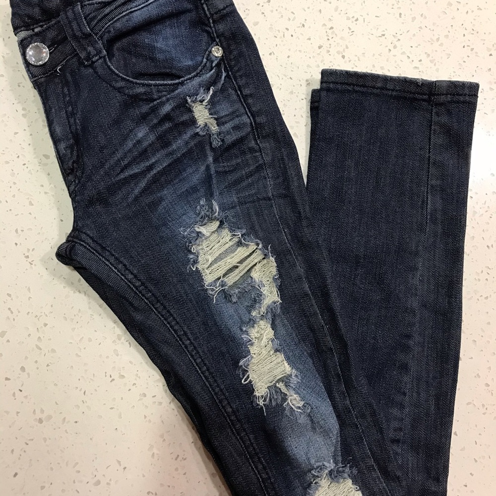 Machine Pour Neuf Mode | Ripped & Jeweled | Skinny - Picture 3 of 4